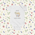 'Just Hatched' Nostalgic Cartoons Short-Sleeve Baby Onesie