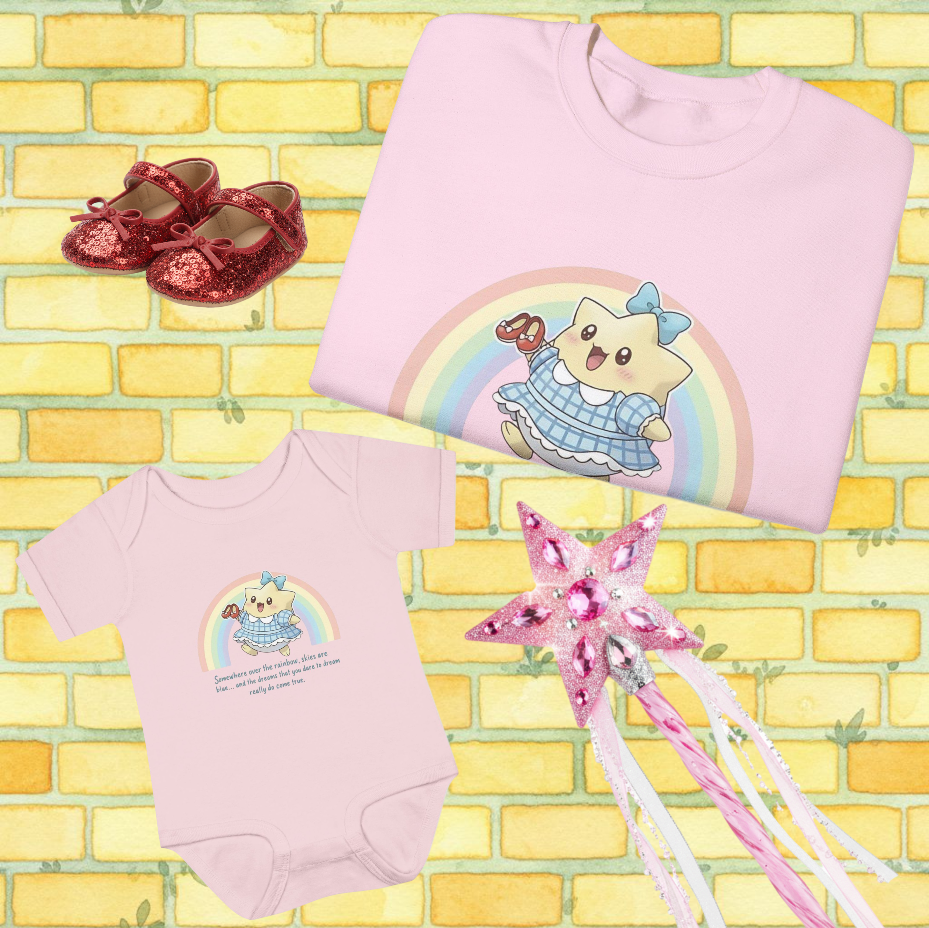 Mommy & Me 'Somewhere Over the Rainbow' Dorothy-Inspired Sweater