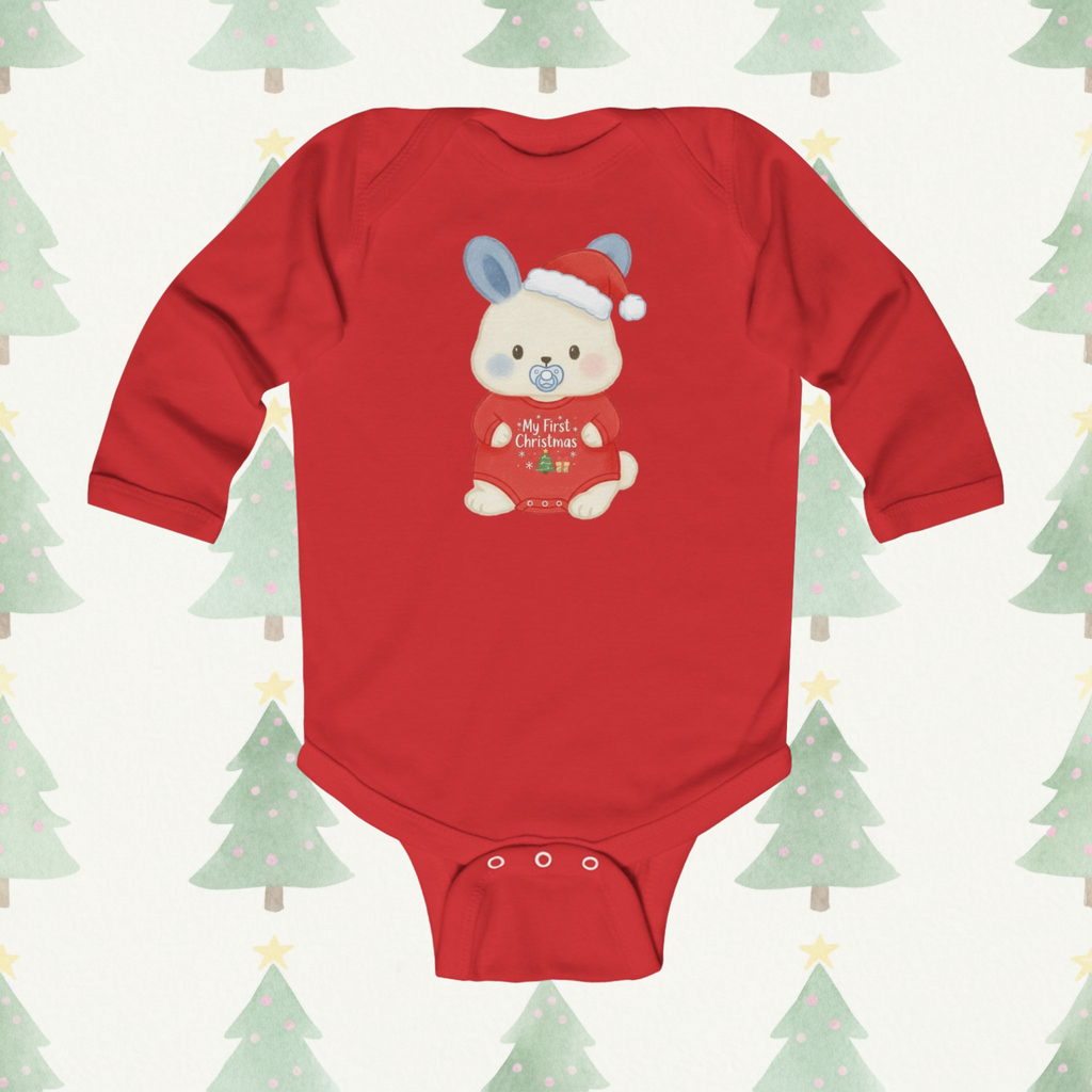 First Christmas Bumbleberry Long-Sleeve Baby Onesie