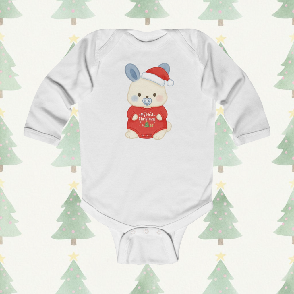 First Christmas Bumbleberry Long-Sleeve Baby Onesie