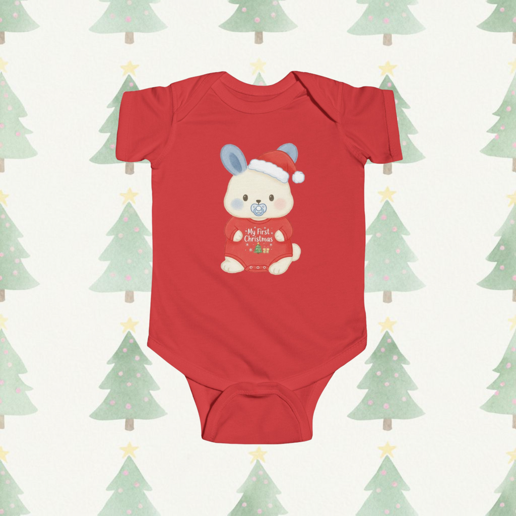 First Christmas Bumbleberry Short-Sleeve Baby Onesie