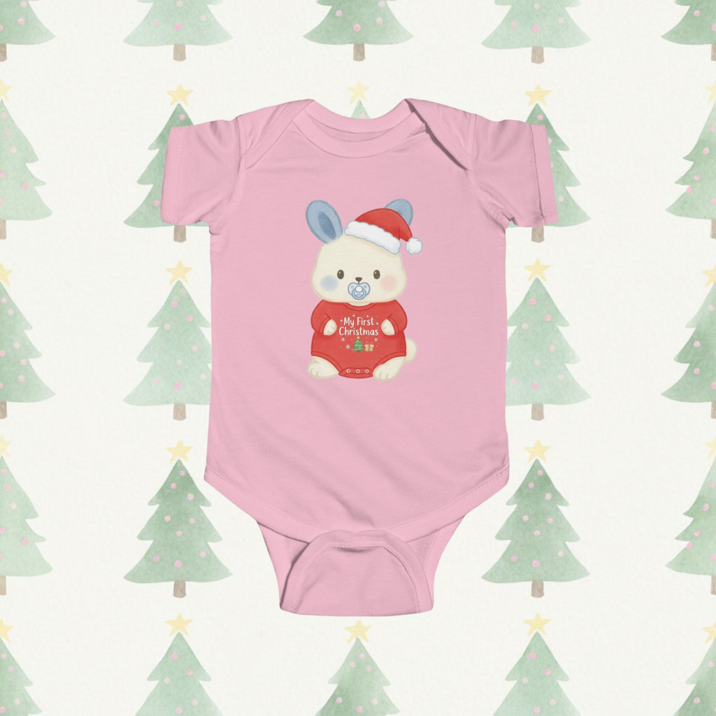 First Christmas Bumbleberry Short-Sleeve Baby Onesie