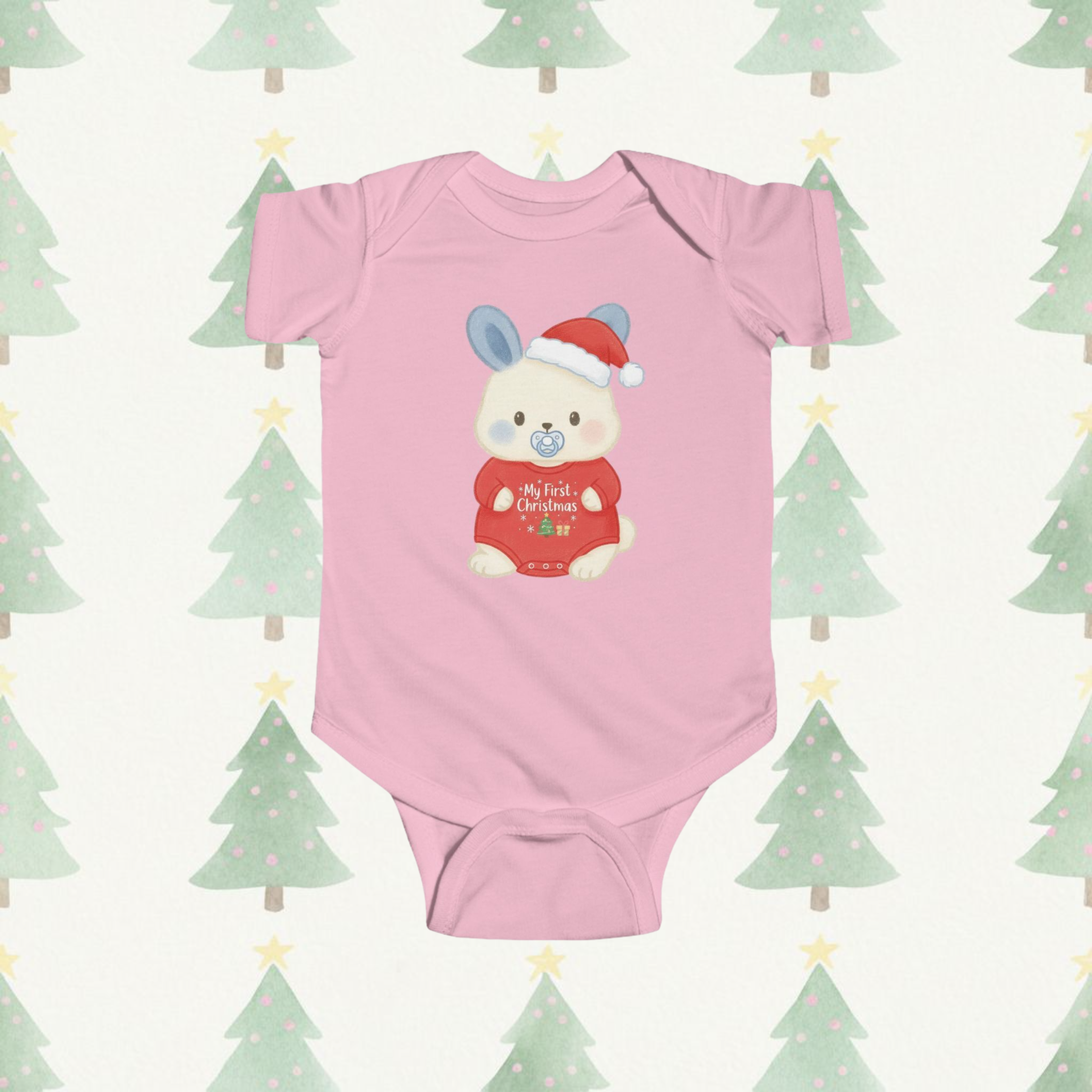 First Christmas Bumbleberry Short-Sleeve Baby Onesie