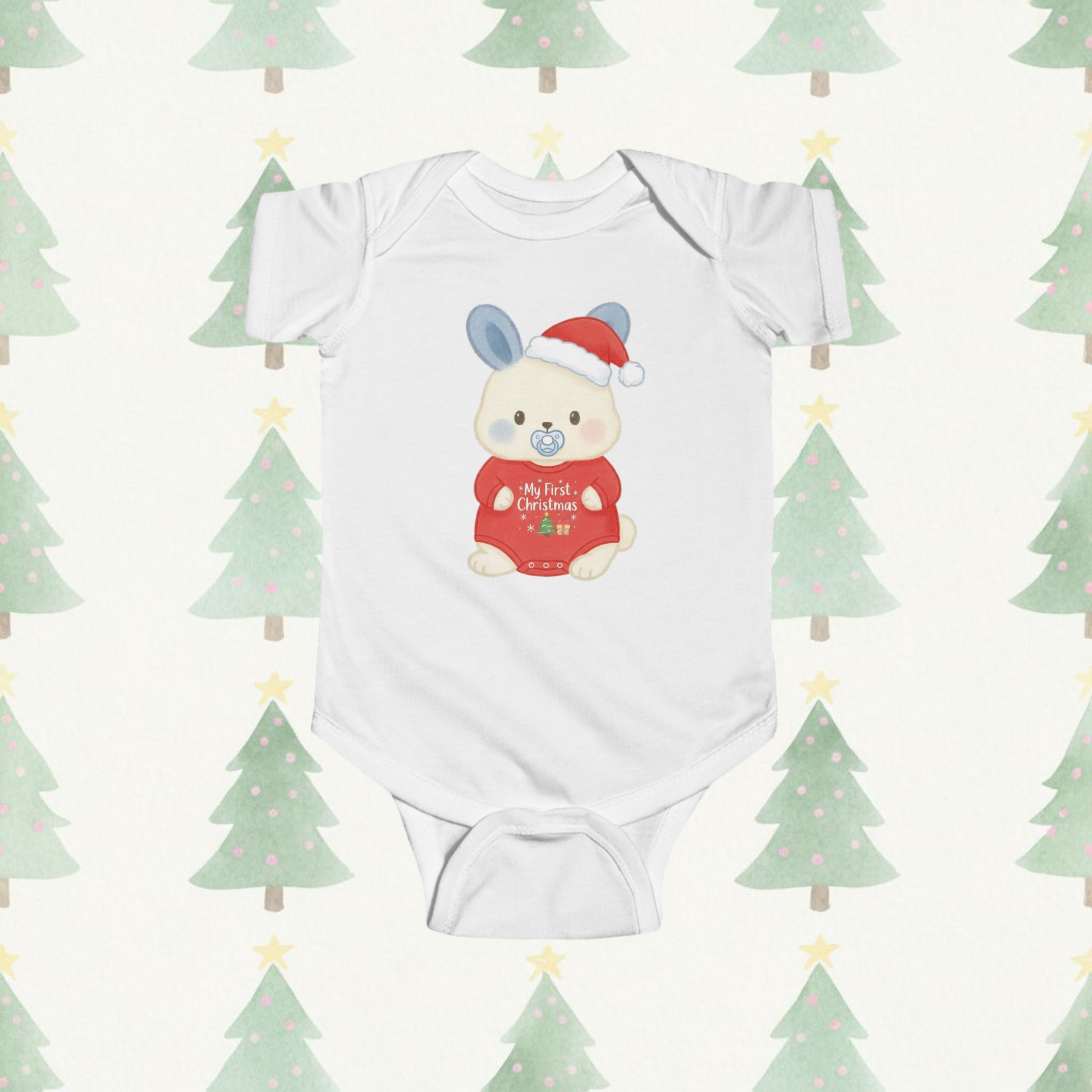 First Christmas Bumbleberry Short-Sleeve Baby Onesie