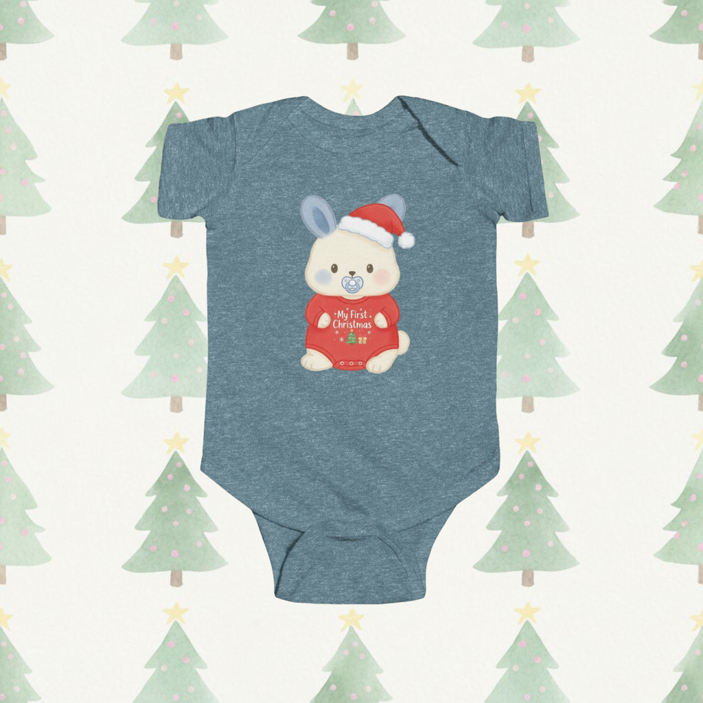 First Christmas Bumbleberry Short-Sleeve Baby Onesie