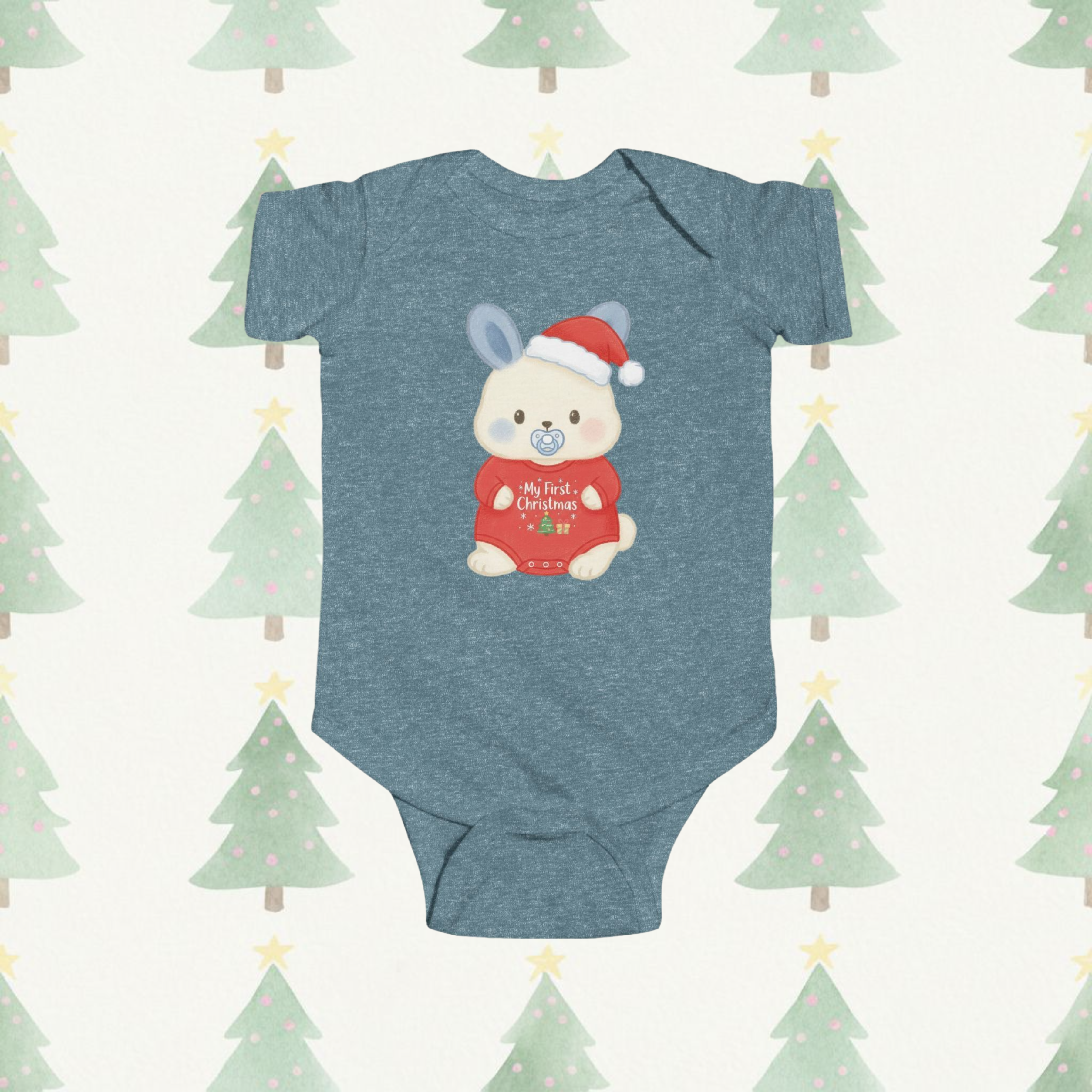 First Christmas Bumbleberry Short-Sleeve Baby Onesie