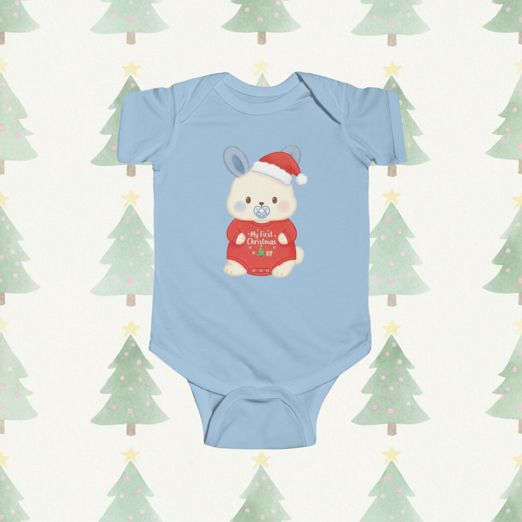 First Christmas Bumbleberry Short-Sleeve Baby Onesie