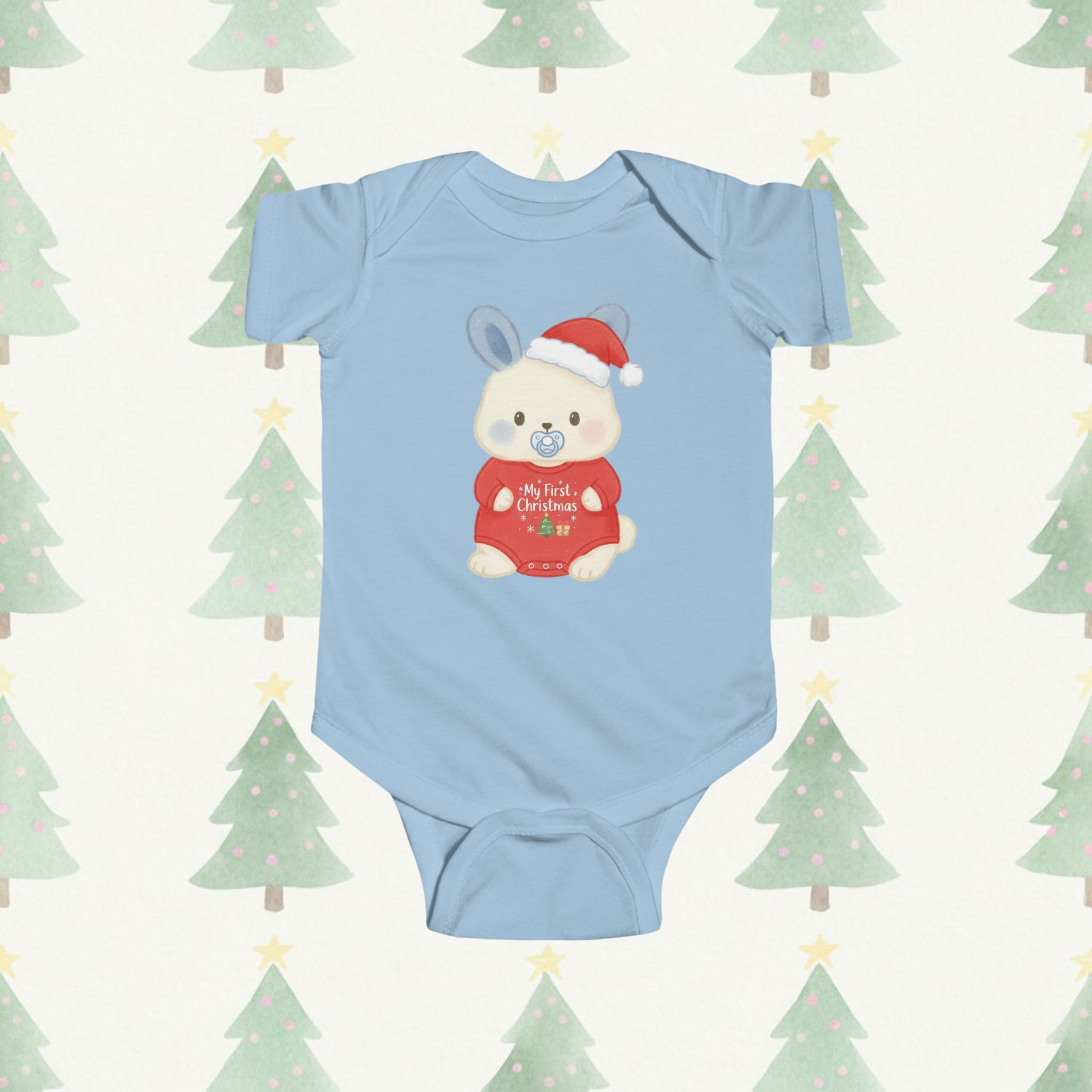 First Christmas Bumbleberry Short-Sleeve Baby Onesie
